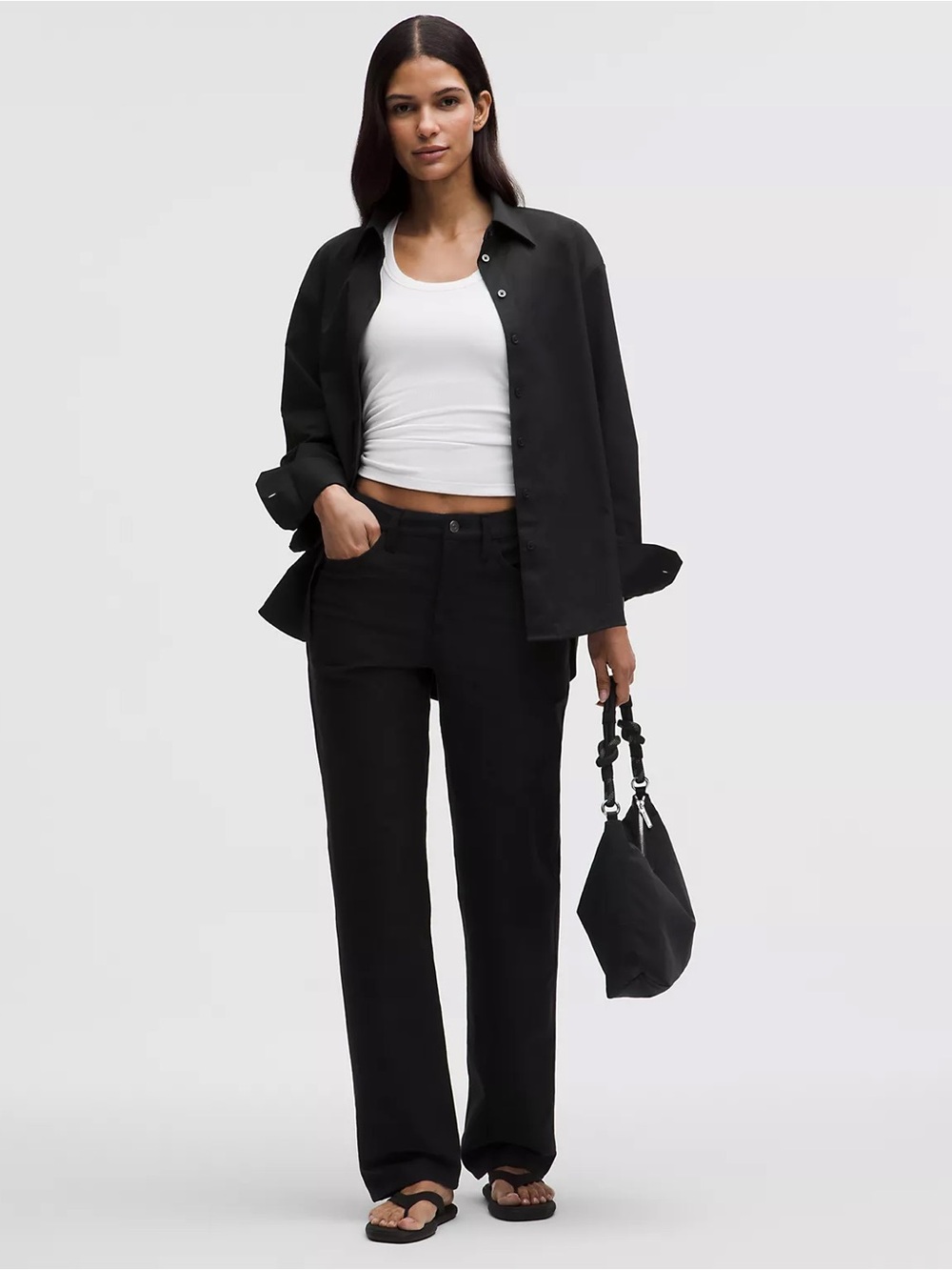 LULULEMON WOVEN RELAXED BUTTON UP SHIRT